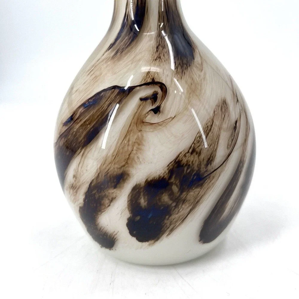 Vintage 1982 Charles Charlie Correll Art Studio Handcrafted Glass Vase